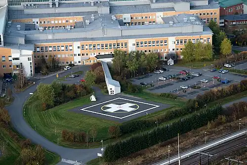 Station d'hélicoptère.