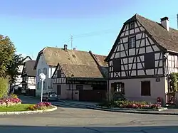 Maisons à colombages.