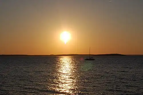 Coucher de soleil à Utö.