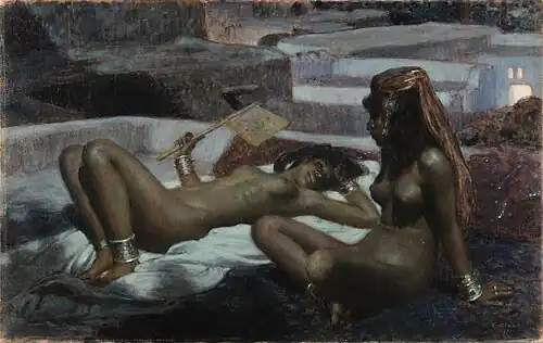 Sur les terrasses. Clair de lune à Laghouat (1897), Musée des Beaux-Arts de Reims.