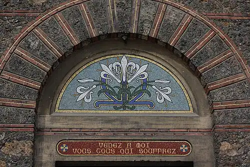 Mosaïque du portail.