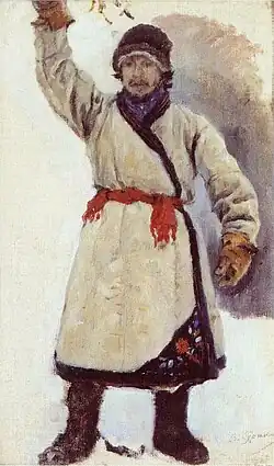 Paysan avec une branche (1890—1891, galerie Tretiakov)