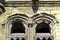 Clocher, étage de beffroi, archivoltes des baies.