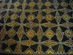 Château de Suscinio. Pavement de l'ancienne chapelle du château. XIVe&nbsp;siècle