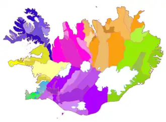 Localisation de Municipalité d'Islande