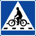 Traversée de cyclistes