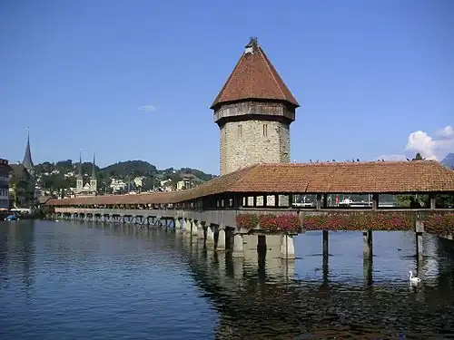 Le Kapellbrücke, Lucerne.