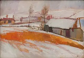 Overkærby Bakke. Vinter (1917)