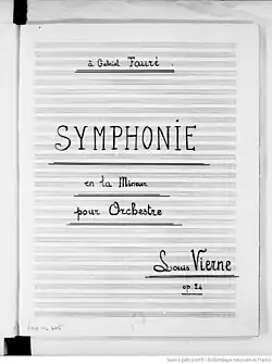 Image illustrative de l’article Symphonie en la mineur (Vierne)