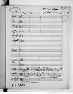 Image illustrative de l’article Symphonie no 1 de Farrenc