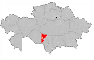 Localisation de District de Syrdariya