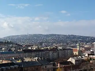 Vue depuis Budapest.