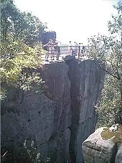 Depuis les hauteurs des ravins.