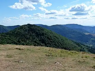 La tête des Russiers vue depuis le Drumont.