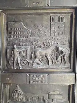 Les portes des Archives vaticanes, Panneau 1 (1985)