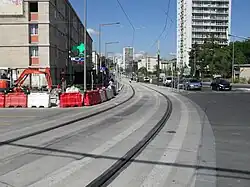 L'avenue Paul-Valéry, aux abords de la gare de Garges-Sarcelles.