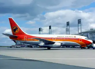 Un Boeing 737-200 de la TAAG Angola Airlines similaire à celui impliqué dans l'accident.
