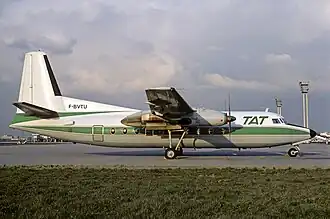 Fokker 27 de la TAT en 1977