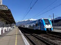 TER Bourg-St-Maurice-Lyon à St-Pierre-d'Albigny.