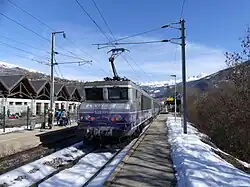 TER Auvergne-Rhône-Alpes sur la relation Lyon - Bourg-Saint-Maurice.