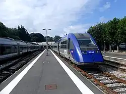 TER Rennes - Caen, changeant de sens à Granville.