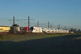 La rame no&nbsp;1005 sur la PO, acheminée par RailAdventure.