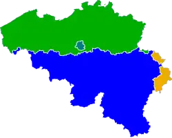 cartographie des régions linguistiques belges