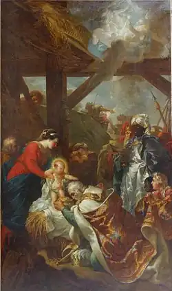 L'Adoration des Mages par Gabriel-François Doyen.