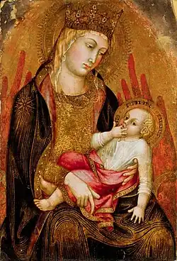 Vierge et Enfant,Musée des beaux-arts de Budapest.