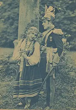 Description de l'image Tadeusz i Zosia - kadr z filmu Pan Tadeusz (1928).jpg.