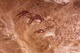 Vache et femme, Aoudanedj.