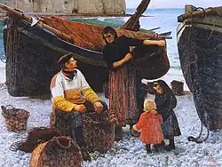 Takeshirō Kanokogi (1907) : 'Plage en Normandie(Yport)