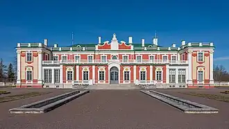 Le château de Kadriorg, façade est.