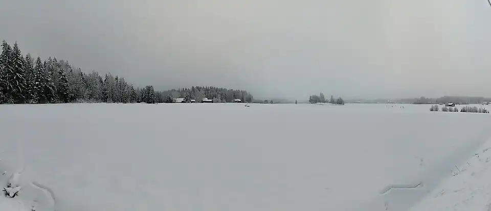 Pistes de ski à Lahti durant la saison hivernale.
