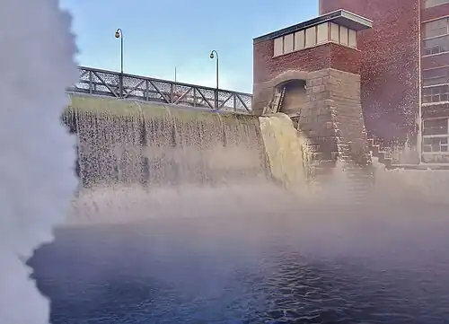 Les rapides Tammerkoski en janvier 2016.