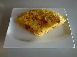 Tortilla de patatas espagnole.