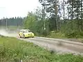 Suzuki Swift S1600 au Rallye de Finlande 2007.