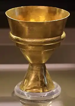 Calice en or.
