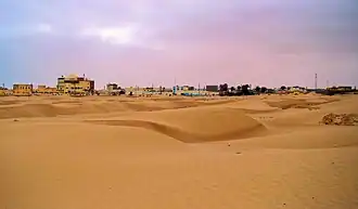 Ligne d'horizon du Sahara à Tarfaya