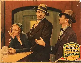 Description de l'image Tarnished Lady (1931) lobby card 1.jpg.