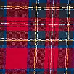 Un motif de couleurs à carreaux, dit « écossais ».