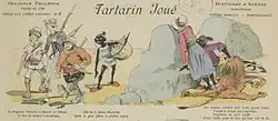 Partie d'une Image d’Épinal à propos de Tartarin.