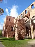 Ruines de la Cathédrale catholique de Tartu, endommagée pendant la Réforme protestante.