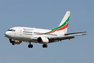 VQ-BBN, le Boeing 737-500 impliqué dans l’accident, ici à l'aéroport de Moscou-Domodedovo en mai 2009