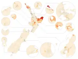 Aire de diffusion précise.