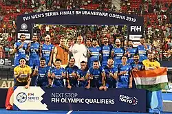 India after winning FIH Hockey Series