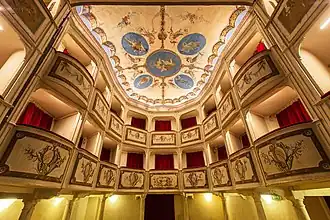 Loges et parts de la fresque au plafond