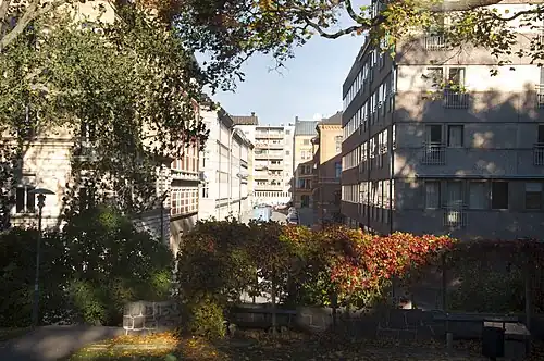 Teknologgatan vue de Tegnérlunden.