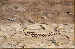 signature de Telemaco Signorini