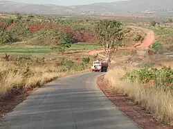 Pont temporaire entre Ukuma et Huambo.